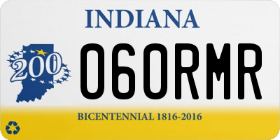 IN license plate 060RMR