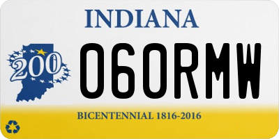 IN license plate 060RMW