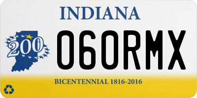 IN license plate 060RMX