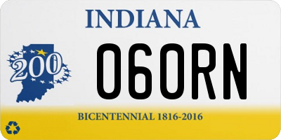 IN license plate 060RN