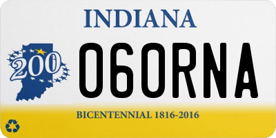 IN license plate 060RNA