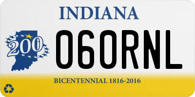 IN license plate 060RNL