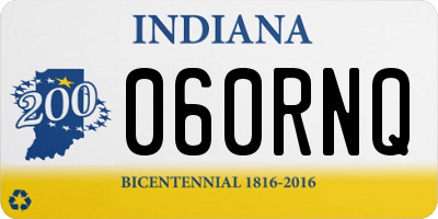 IN license plate 060RNQ