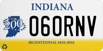 IN license plate 060RNV