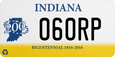 IN license plate 060RP