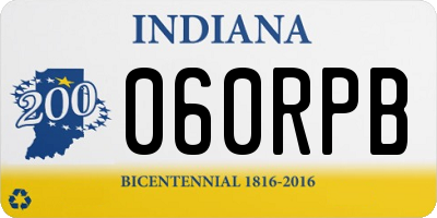 IN license plate 060RPB