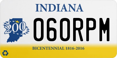 IN license plate 060RPM