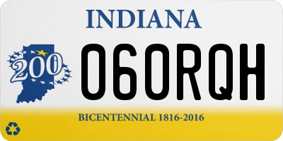 IN license plate 060RQH