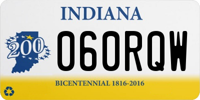 IN license plate 060RQW