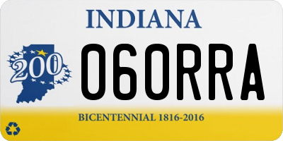 IN license plate 060RRA