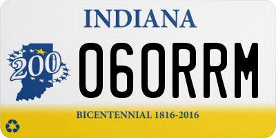 IN license plate 060RRM