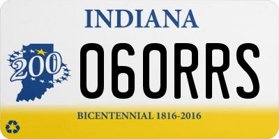 IN license plate 060RRS
