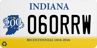 IN license plate 060RRW