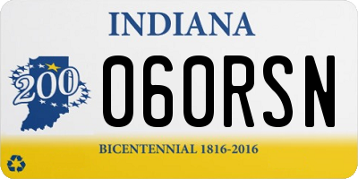 IN license plate 060RSN