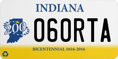 IN license plate 060RTA