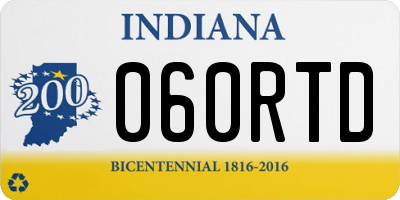 IN license plate 060RTD