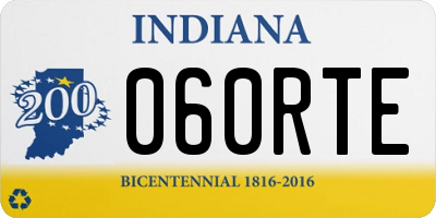 IN license plate 060RTE