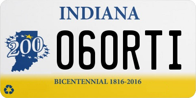 IN license plate 060RTI