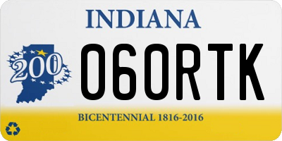 IN license plate 060RTK