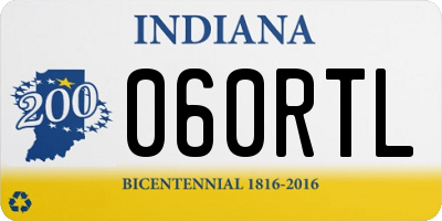 IN license plate 060RTL