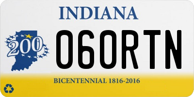 IN license plate 060RTN