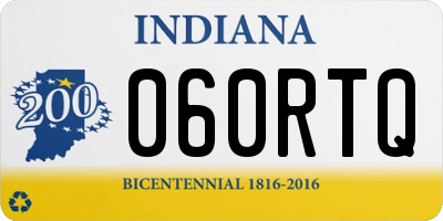 IN license plate 060RTQ