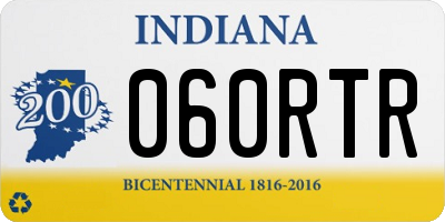 IN license plate 060RTR