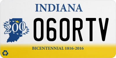 IN license plate 060RTV