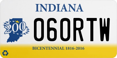 IN license plate 060RTW