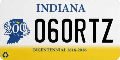 IN license plate 060RTZ