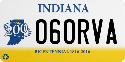 IN license plate 060RVA