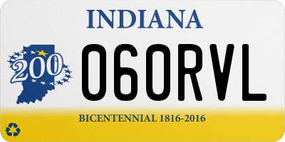 IN license plate 060RVL
