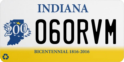 IN license plate 060RVM