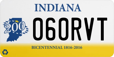 IN license plate 060RVT