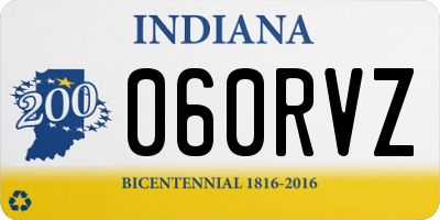 IN license plate 060RVZ