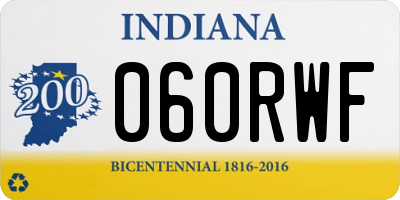IN license plate 060RWF