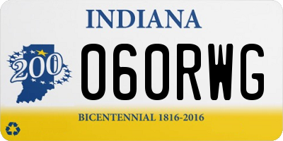 IN license plate 060RWG