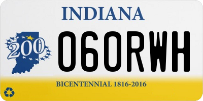IN license plate 060RWH