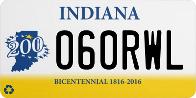 IN license plate 060RWL
