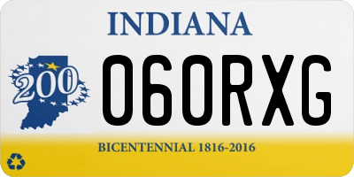 IN license plate 060RXG