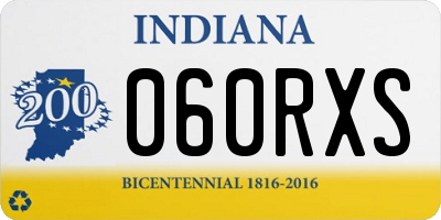 IN license plate 060RXS