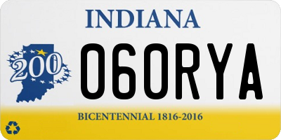 IN license plate 060RYA