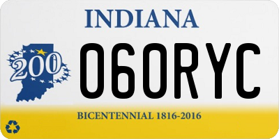 IN license plate 060RYC