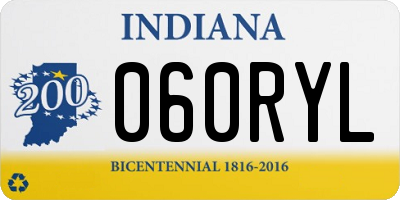 IN license plate 060RYL