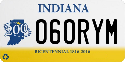 IN license plate 060RYM