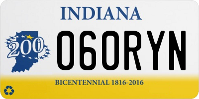 IN license plate 060RYN