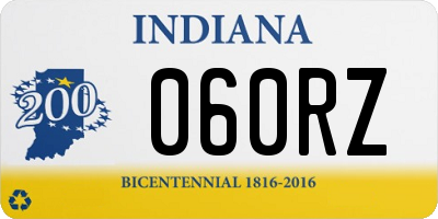 IN license plate 060RZ
