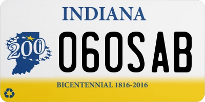 IN license plate 060SAB