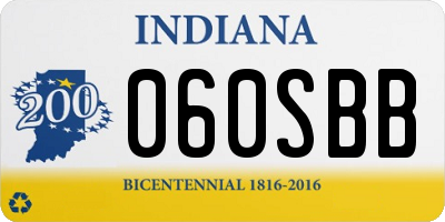 IN license plate 060SBB