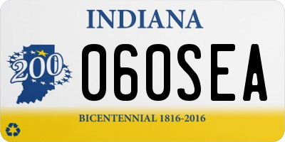 IN license plate 060SEA